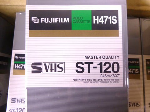 (Lot of 10) Fuji Film ST - 120 Master Quality Video Tape H471S - New Sealed Tapes - Royal Equipment FUJIFILM