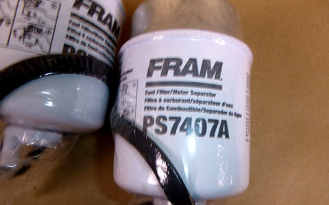 (Lot of 2) Fram Fuel Water Separator Filter PS7407A - Royal Equipment FRAM