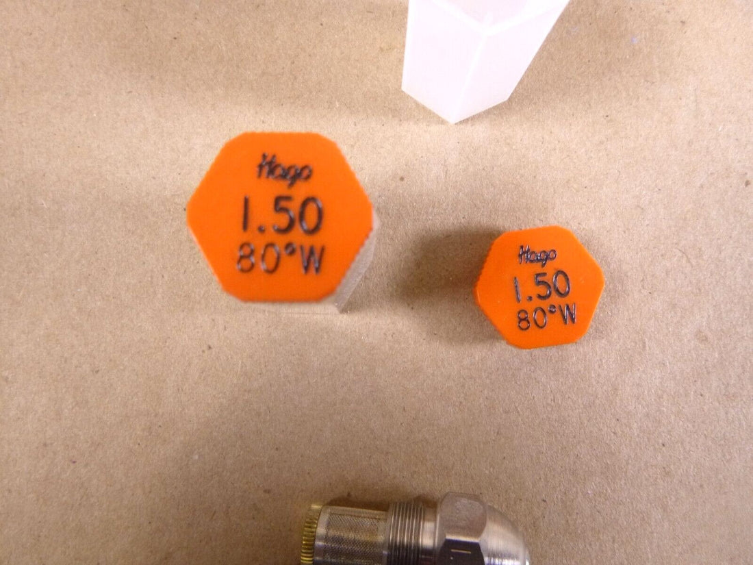 (Lot of 2) Hago Oil Burner Nozzle 1.50-80W , 1.50 GPH 80 Degree, Made in USA | Industrial MRO Replacement Parts, Manufacturing Machine Parts &amp; Components, Heavy Equipment Parts Supplier