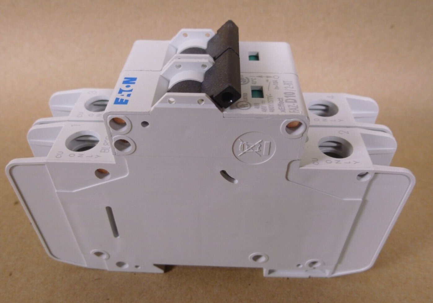 (Lot of 2) Eaton FAZ-D10/2-RT Circuit Breaker , 2-Pole, 10A , 480Y/277VAC | Electrical MRO Replacement Parts &amp; Components and Commercial Electrical Supplies Company