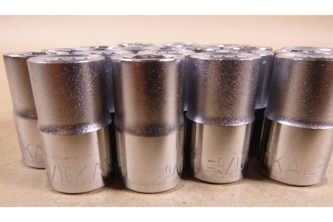 (Lot of 20) New Kal Tools USA 9/16" 12 Point 1/2" Drive Shallow Sockets | Industrial MRO Tools and Replacement Industrial Equipment Components