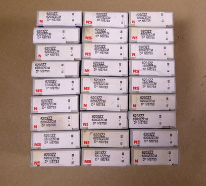 Lot of 27 NSK 6203ZZ Ball Bearings - Made in Poland | Industrial MRO Replacement Parts, Manufacturing Machine Parts &amp; Components, Heavy Equipment Parts Supplier