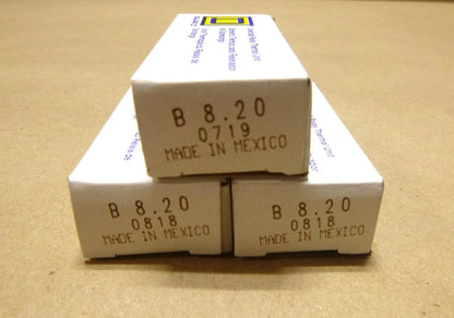 (Lot of 3) New Square D Overload Relay Thermal Unit B 8.20 | Electrical MRO Replacement Parts &amp; Components and Commercial Electrical Supplies Company