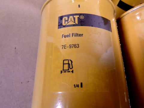 (Lot of 4) Genuine Caterpillar Cat Fuel Filter 7E - 9763, 7E9763 Fits 3116 Engine - Royal Equipment CAT