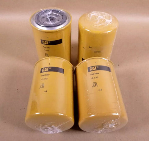 (Lot of 4) Genuine Caterpillar Cat Fuel Filter 7E - 9763, 7E9763 Fits 3116 Engine - Royal Equipment CAT