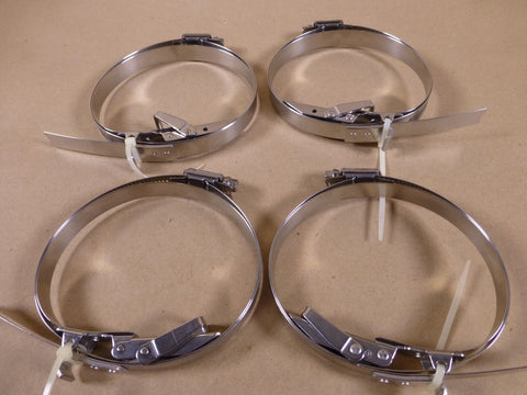 (LOT OF 4) Protex 27 - HT210 - 255SS 210 - 255MM Quick Release Stainless Band Clamp - Royal Equipment PROTEX