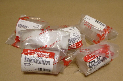 (Lot of 5x) Genuine Yanmar 114250 - 55100 FUEL INLET FILTER - Royal Equipment YANMAR