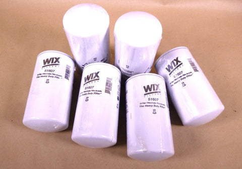 Lot of 6 Wix Oil Filter 51607, CASE J908615, John Deere TY22013, Volvo 36844 - Royal Equipment WIX