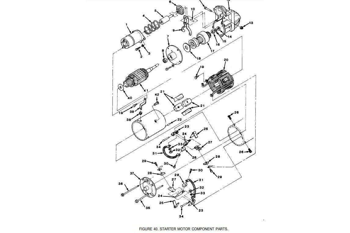 M1008 M1009 CUCV STARTER ELECTRICAL ENGINE DRIVE 1893445 4-348D 2920-01-163-8626 | Replacement Truck Parts, Trailer Accessories, Automobile Supplies, Car Parts &amp; Accessories