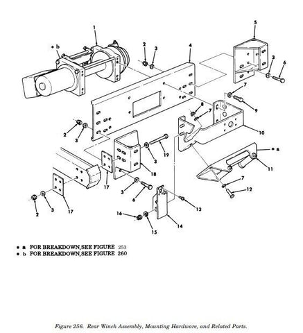 M1113 M1151 HUMVEE REAR WINCH MOUNTING BRACKET RH RCSK17451 - 1 , 5340 - 01 - 487 - 7203 - Royal Equipment TACOM