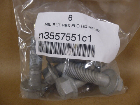 M16 - 2.0 x 60mm Grade 10.9 Metric Flange Bolts - International 3557551C1 (6 Pcs) - Royal Equipment International