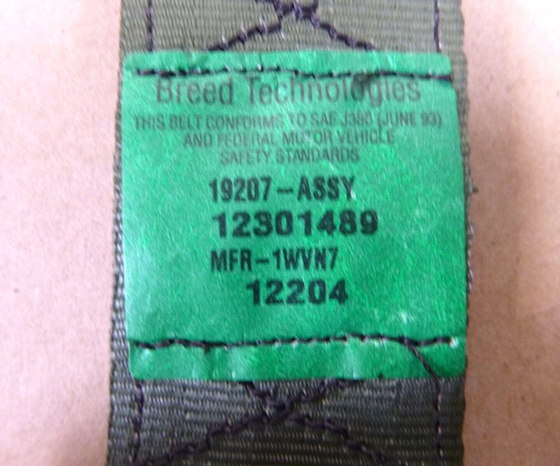 M35 M939 Series Trucks Seat Belt Tether Assemly Green 12301489, 2540-01-245-2445 | Genuine M35 Military Truck Parts and M939 Cargo Truck Surplus Parts