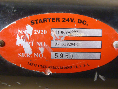 M809 M939 Starter NHC250 MS53011 - 1A M0017260MA AA59294 - 1 24V , 2920 - 01 - 069 - 6997 - Royal Equipment CME ARMA