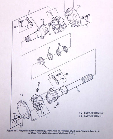 M809 Series Trucks U - joint Transmission to Transfer Case Drive Shaft 114 - 7205 - Royal Equipment USGI