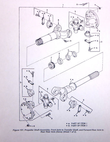 M809 Series Trucks U - joint Transmission to Transfer Case Drive Shaft 114 - 7205 - Royal Equipment USGI