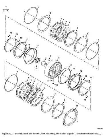 M939 M923 CLUTCH DISC ALLISON 23046745 6834229 0.476 - 0.486 , 2520 - 00 - 557 - 5799 - Royal Equipment ALLISON