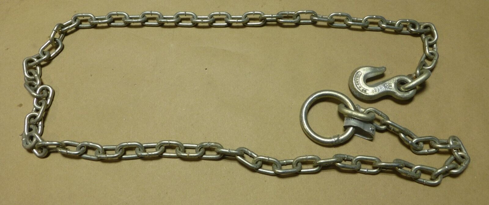 M939 M923 Single Leg With Grab Hook Ring End Link Tow Chain , 1,250 LB Work Load | Genuine M35 Military Truck Parts and M939 Cargo Truck Surplus Parts