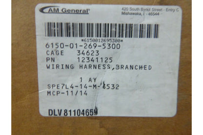 M996 M997 Humvee All Version Interior Lighting Harness 12341125 6150-01-269-5300 | Genuine HMMWV Replacement Parts and Military Surplus Humvee Parts &amp; Accessories