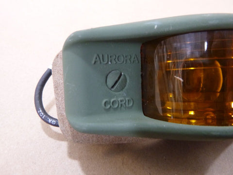 M998 FMTV 12 Volt Green Aluminum Side Marker Light 12417654 - 003 Amber Aurora - Royal Equipment AURORA