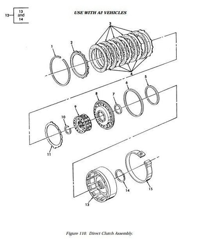 M998 M1113 M1114 Transmission 4L80E Clutch Plate Retainer 2520 - 01 - 461 - 0076 - Royal Equipment TACOM