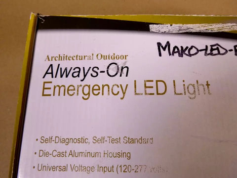 MAKO - LED Architectural Outdoor Emergency Light General/Emergency Use - White - Royal Equipment MAKO - LED