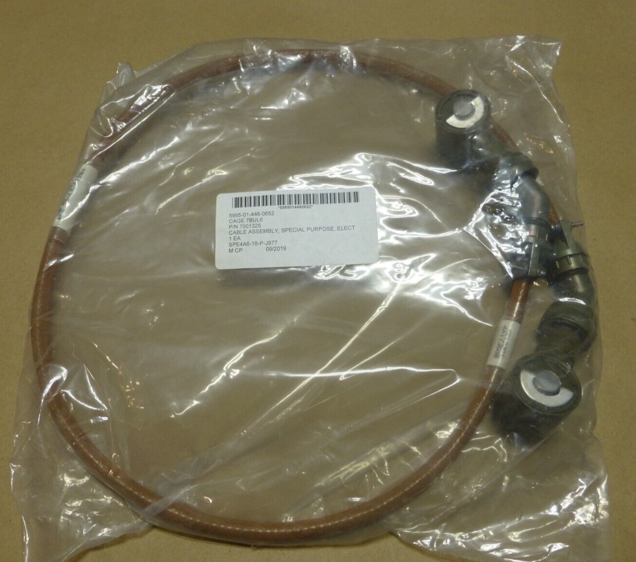 MARINE CORPS 7001325 SPECIAL PURPOSE CABLE , 5995-01-446-0652 | Industrial MRO Replacement Parts, Manufacturing Machine Parts &amp; Components, Heavy Equipment Parts Supplier