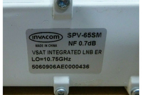 Marine VSAT - KVH V7 - Invacom SPV - 65SM , Frequency 10.75GHz, External LO 10MHz - Royal Equipment INVACOMRadio & Communications