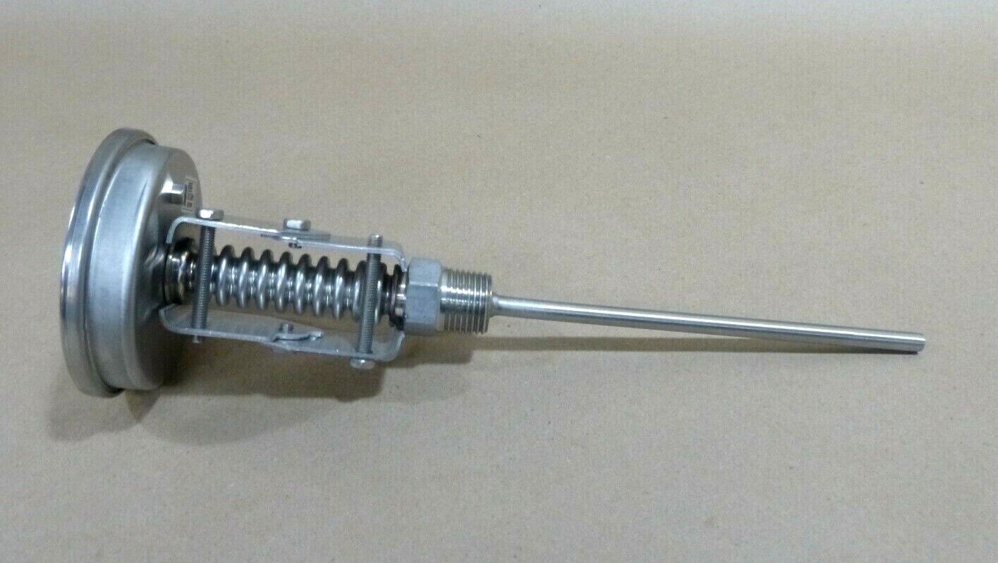 Marsh L33310 Adj Angle Bi-Metal SS Thermometer 3" Face 6" Stem 150-750 Deg F | Industrial MRO Replacement Parts, Manufacturing Machine Parts &amp; Components, Heavy Equipment Parts Supplier