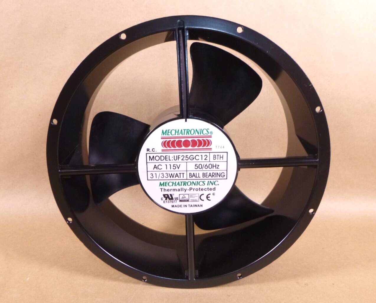 Mechatronics Axial Fan UF25GS12-BTH (254 dia. x 89 mm) 115 Volt 550 CFM 55 dbA | Industrial MRO Replacement Parts, Manufacturing Machine Parts &amp; Components, Heavy Equipment Parts Supplier