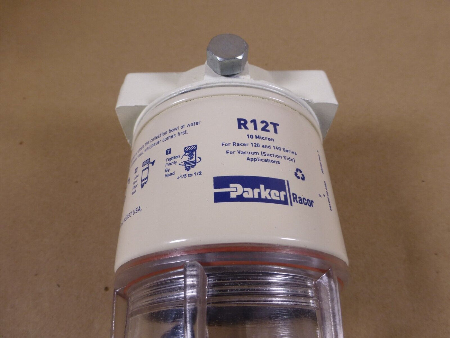 MEP MEP831A GENERATOR WATER SEPARATOR PARKER 120AT , 98-19535 , 2910-01-477-0840 | Genuine MEP Generator Replacement Parts and Military Surplus Generator Parts