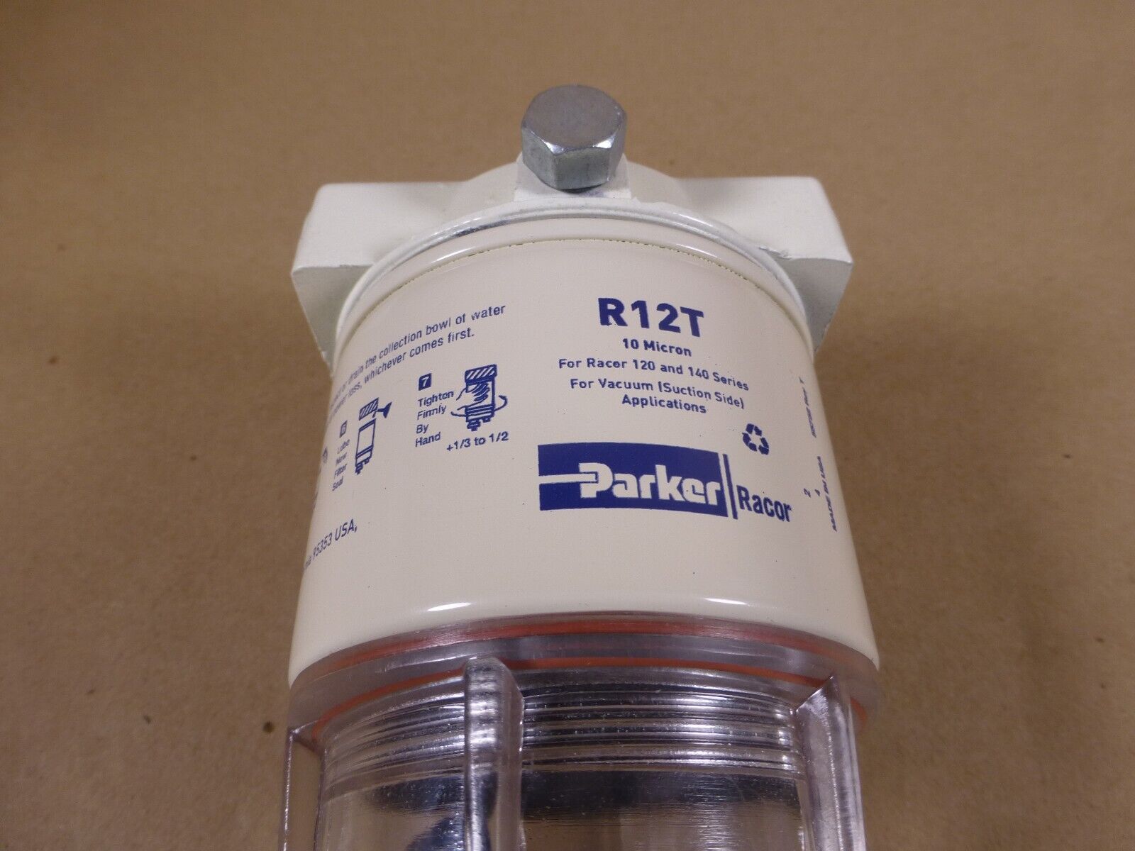 MEP MEP831A GENERATOR WATER SEPARATOR PARKER 120AT , 98-19535 , 2910-01-477-0840 | Genuine MEP Generator Replacement Parts and Military Surplus Generator Parts