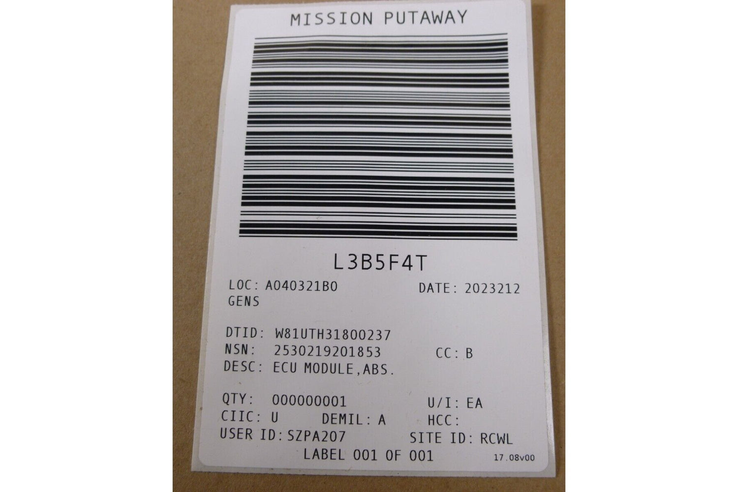 Meritor 10626705 Fits General Dynamics ABS ECU Module , 2530-21-920-1853 | Replacement Truck Parts, Trailer Accessories, Automobile Supplies, Car Parts &amp; Accessories