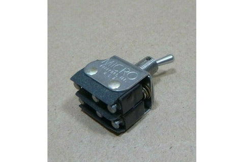 MICRO 6AT4 - T TOGGLE SWITCH 250VDC 30VDC 5A PANEL MOUNT W/ THREAD - Royal Equipment Royal Equipment