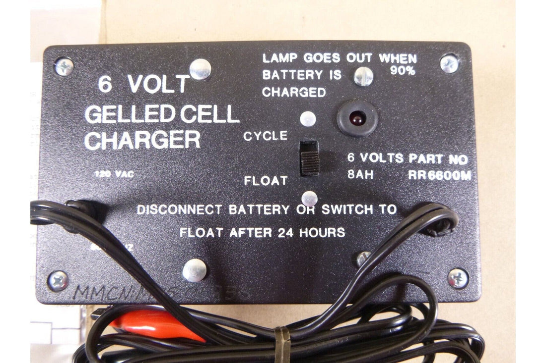 Mil-Spec 6 Volt Sealed Lead Acid / Gel Cell Battery Charger W/ Alligator Clips | Electrical MRO Replacement Parts &amp; Components and Commercial Electrical Supplies Company