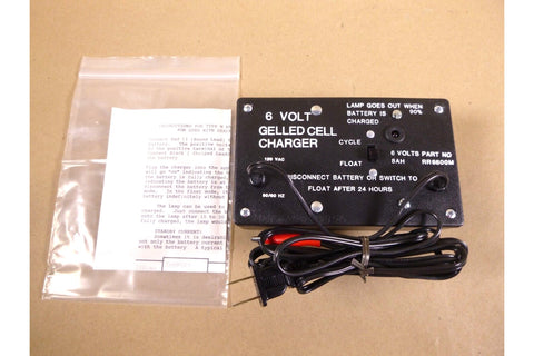 Mil - Spec 6 Volt Sealed Lead Acid / Gel Cell Battery Charger W/ Alligator Clips - Royal Equipment BatteryHOME CHARGER