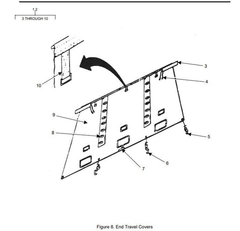 MKT Mobile Kitchen Trailer MKT - I Tan Rear End Travel Cover LMTV 5411 - 01 - 496 - 2107 - Royal Equipment TACOM