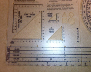 MLO Aviator Products Kwik Plot Folding Navigation Plotter NSN 6605 - 01 - 562 - 0628 - Royal Equipment MLO