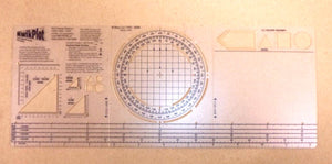 MLO Aviator Products Kwik Plot Folding Navigation Plotter NSN 6605 - 01 - 562 - 0628 - Royal Equipment MLO