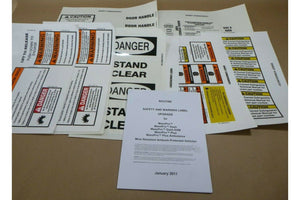 MRAP MAXXPRO DASH DXM PLUS AMBULANCE SAFETY WARNING LABEL DECAL UPGRADE KIT - Royal Equipment NAVISTARDecal