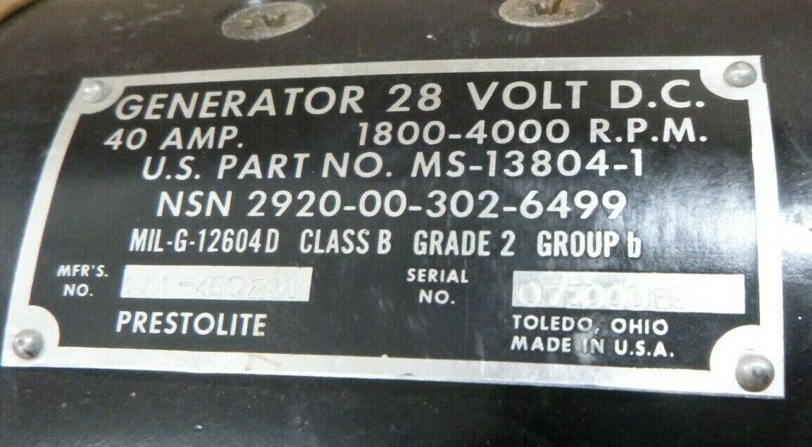 MS13804-1 ALTERNATOR GENERATOR FOR 5R0829 ENGINE CATERPILLAR D7F 2380 CARRIER | Industrial Tractor Parts Supplier and Surplus Tractor Parts &amp; Accessories