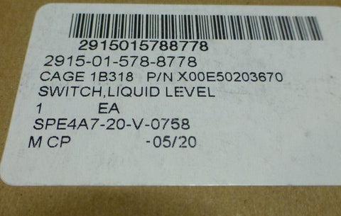 MTU X00E50203670 Level Monitor Switch For Detroit Diesel 8V396 2915 - 01 - 578 - 8778 - Royal Equipment MTU