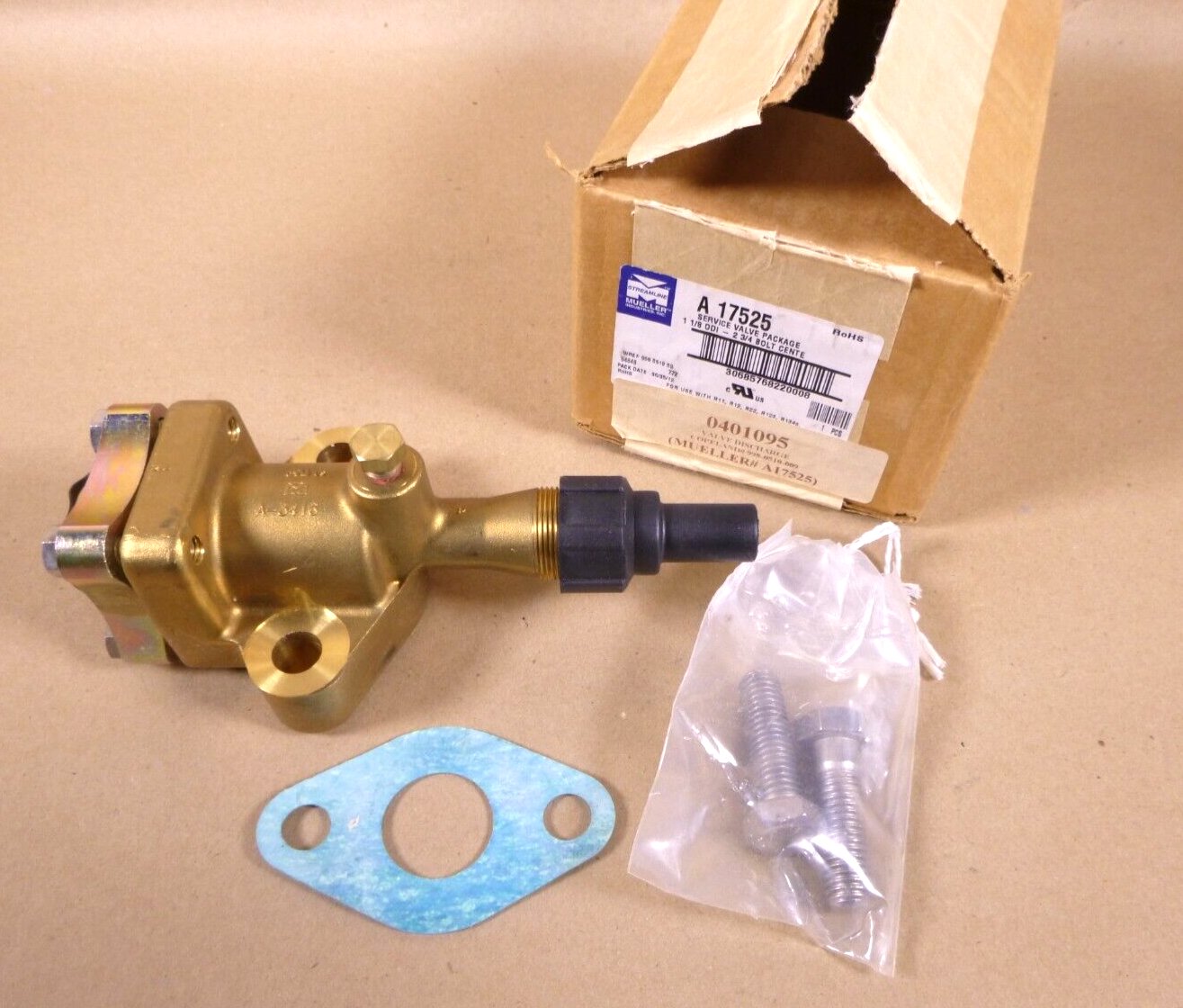 Mueller A17525 Refrigeration Compressor Service Valve Kit 1-1/8", 998-0510-099 | Industrial MRO Replacement Parts, Manufacturing Machine Parts &amp; Components, Heavy Equipment Parts Supplier