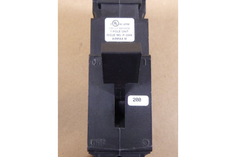 New AIRPAX JLE - 1 - 1REC5 - 30278 - 200 Circuit Breaker 200 Amp 1 Pole - Royal Equipment AIRPAXCircuit Breakers