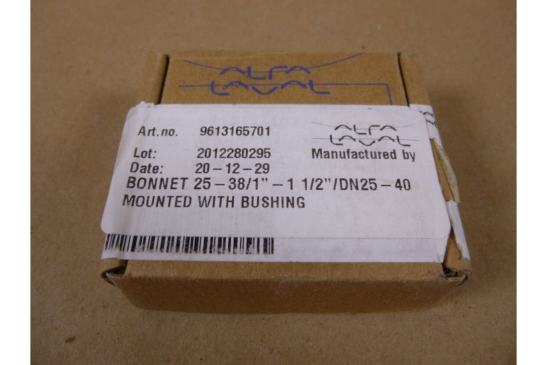 NEW Alfa Laval Bonnet 25-38/1” - 1 1/2” Dn25-40 With Bushing. 9613165701 | Industrial MRO Replacement Parts, Manufacturing Machine Parts &amp; Components, Heavy Equipment Parts Supplier