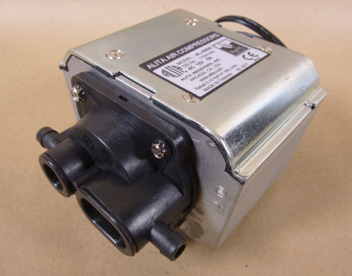 NEW Alita AL-40SB Linear Air Pump Compressor &amp; Vacuum Type 12V 6Amp 40LPM | Industrial MRO Replacement Parts, Manufacturing Machine Parts &amp; Components, Heavy Equipment Parts Supplier