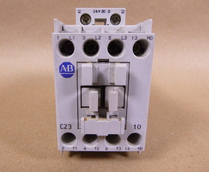 New Allen Bradley 100-C23D*10 100-C23D10 Ser. B IEC Contactor 24VDC Coil | Electrical MRO Replacement Parts &amp; Components and Commercial Electrical Supplies Company