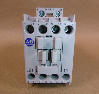 New Allen Bradley 100-C23D*10 100-C23D10 Ser. C IEC Contactor 24VDC Coil | Electrical MRO Replacement Parts &amp; Components and Commercial Electrical Supplies Company