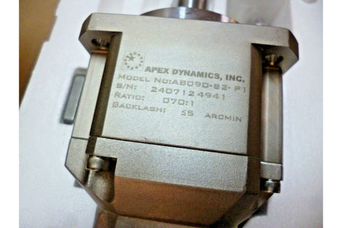 NEW APEX DYNAMICS AB090 - 070 - S2 - P1 INLINE PLANETARY GEARBOX, 70:1 RATIO, SIZE 90 - Royal Equipment APEX DYNAMICSServo Motors