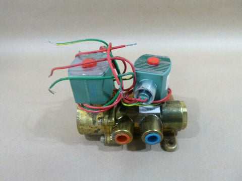 New Asco 8344G50 Pilot Operated 4 - Way Dual Solenoid Valve, 10 - 300 Psi, 120 Volt - Royal Equipment ASCO