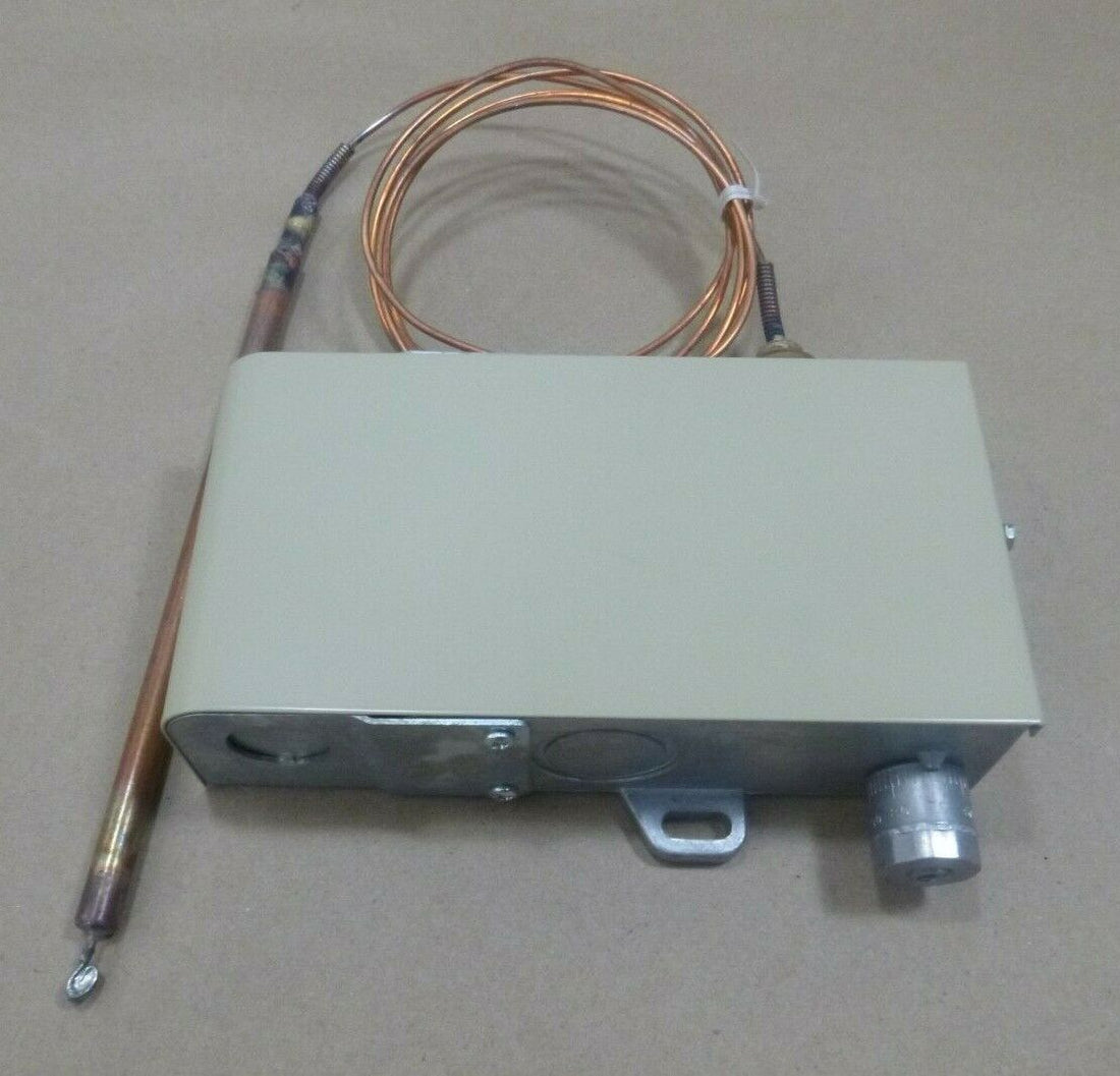 New Barber Coleman TC-282-174 Three Stage Thermostat w/ Remote Bulb 10F to 90F | Industrial MRO Replacement Parts, Manufacturing Machine Parts &amp; Components, Heavy Equipment Parts Supplier